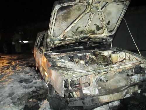 Сосногорск сгорел авто